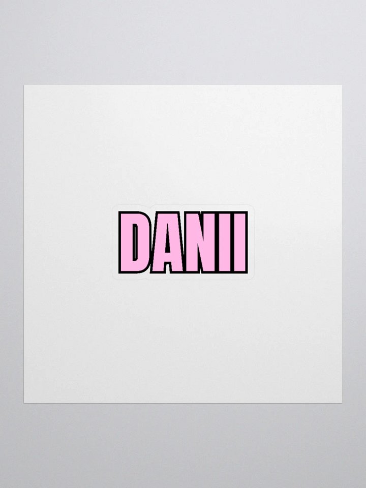 DANII PINK BLACK STICKER product image (3)