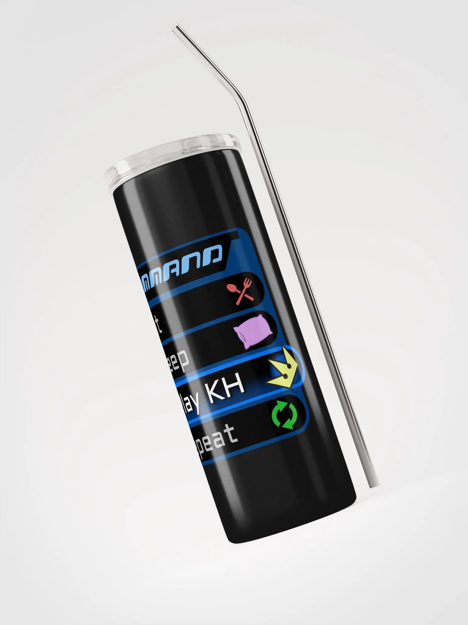 KH Command Menu 20oz Steel Tumbler with Straw product image (5)