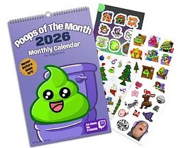 Calendar and 4 Sticker Sheet Bundle