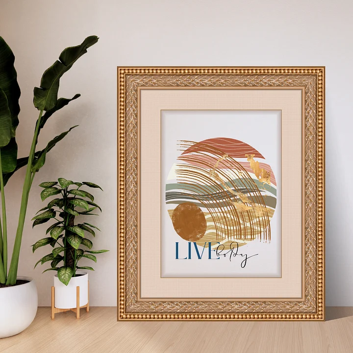Live Boldly ' Abstract Print #2 product image (1)
