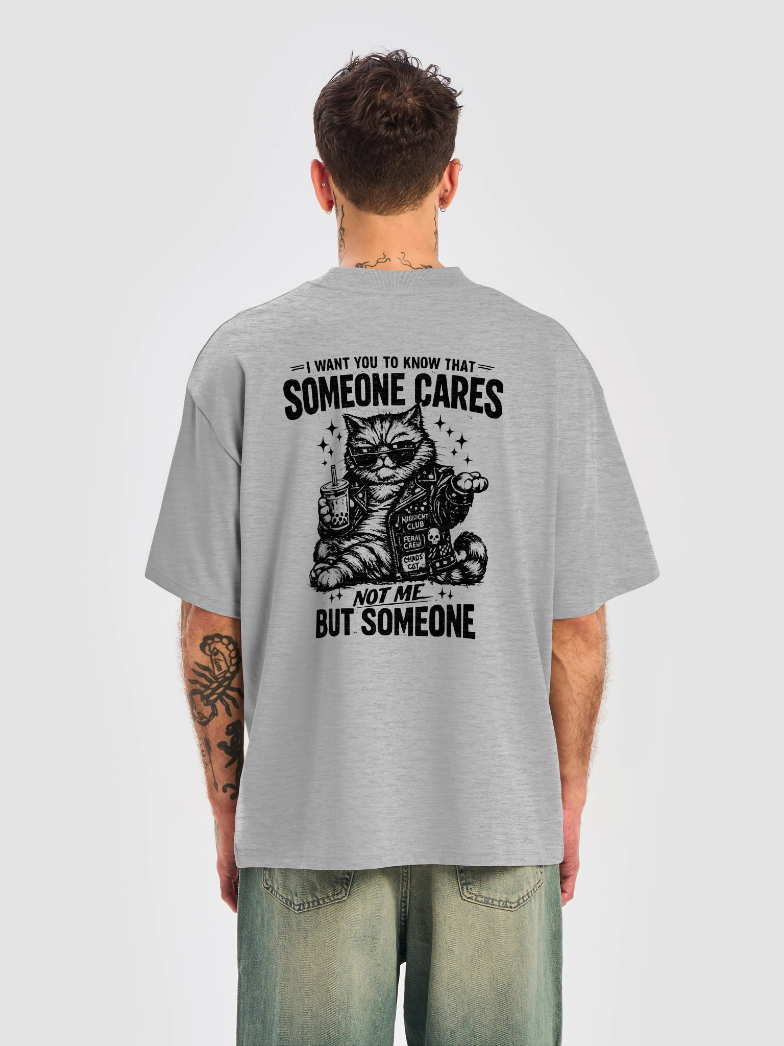 Funny Punk Cat Graphic T-Shirt product image (17)