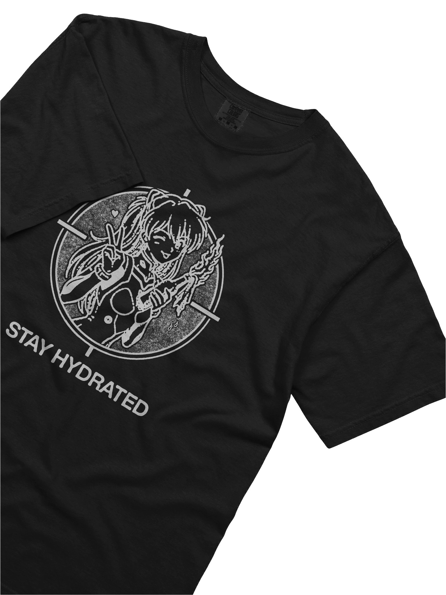 STAY HYDRATED ! T-shirt. black vers. product image (1)