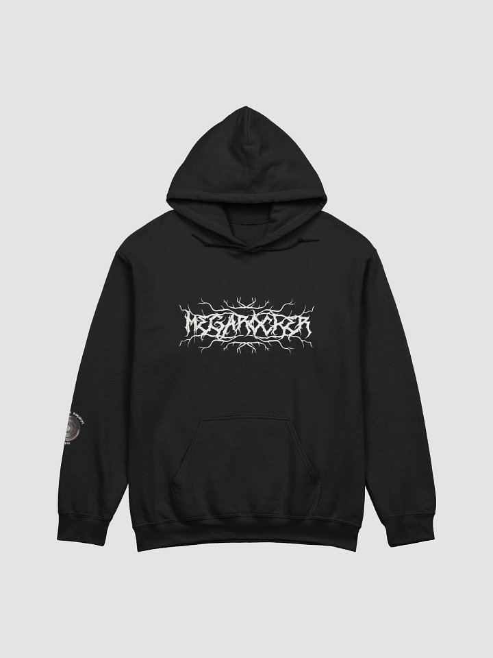 MegaRocker White Death Metal Logo Pullover Hoodie product image (1)
