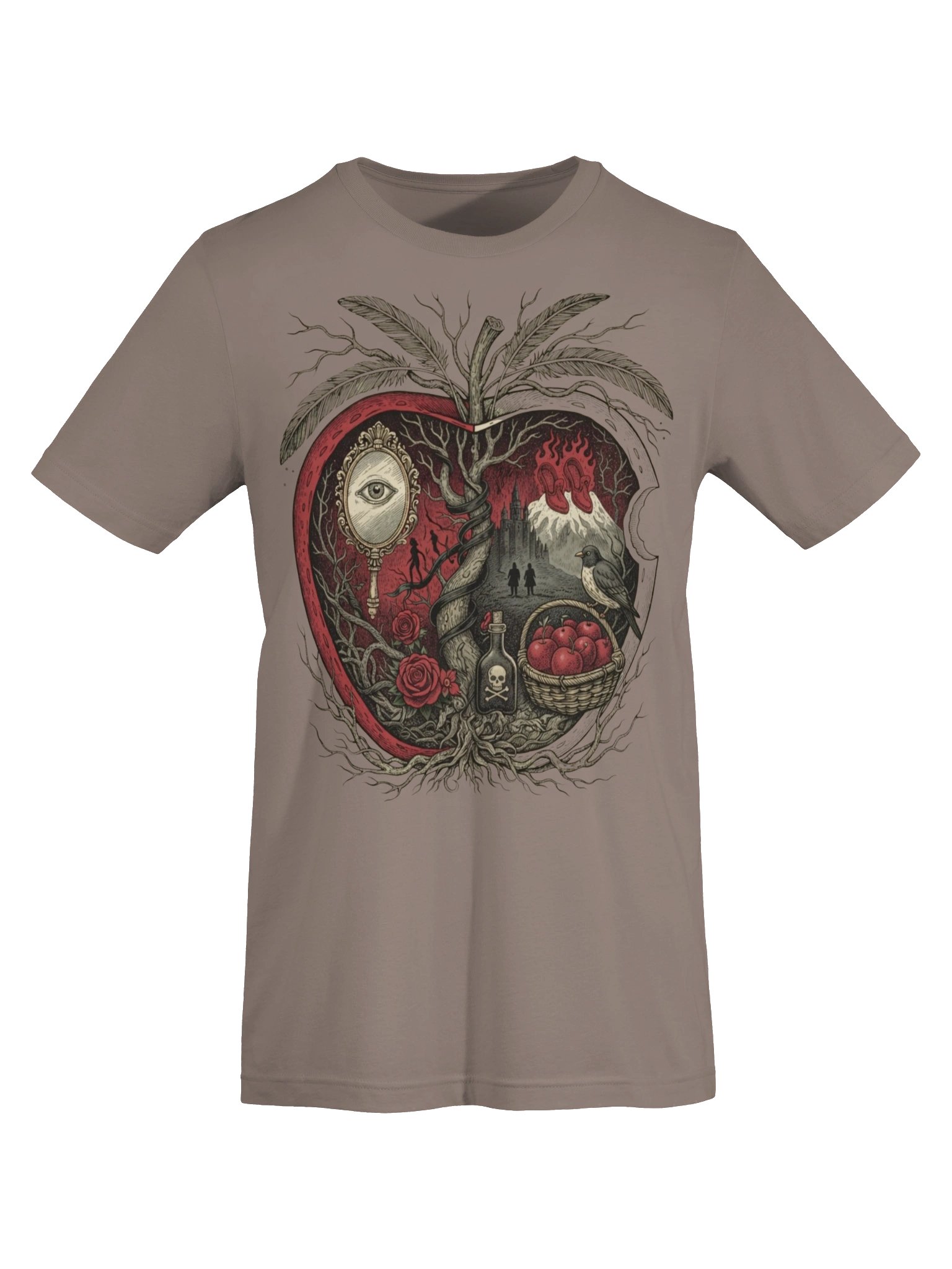 Poison Apple Shirt, Surreal Dark Fairytale Graphic, Brothers Grimm Inspired Tee product image (36)
