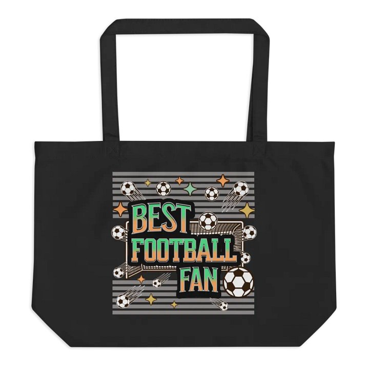 Best Football Fan Fanatic Organic Tote Bag product image (1)