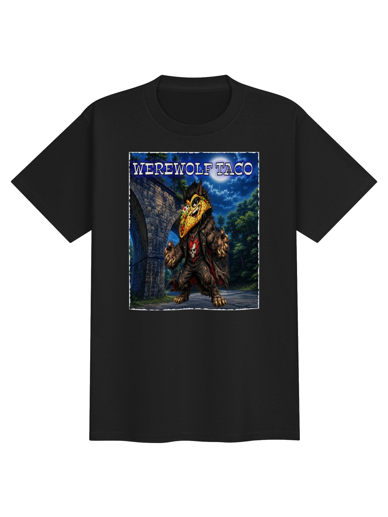 Werewolf Taco Moonlight Tee - The Taco Family Kids product image (4)