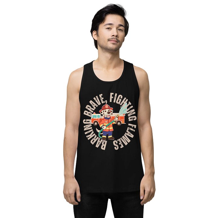 Barking Brave Firefighter Tank Top product image (2)