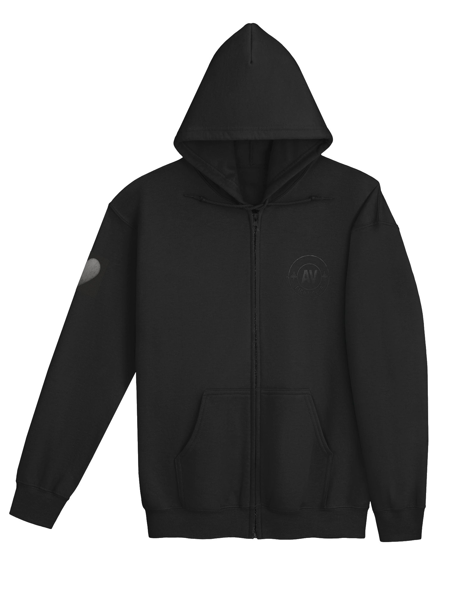 AV Fight Club Zipup Hoodie (Front Logo and ❤️ ONLY) product image (4)