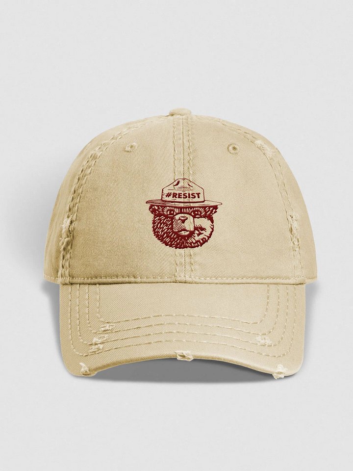 Smokey RESIST BEAR Distressed Hat (Sedona) Alt National Parks Embroidered Cap product image (1)