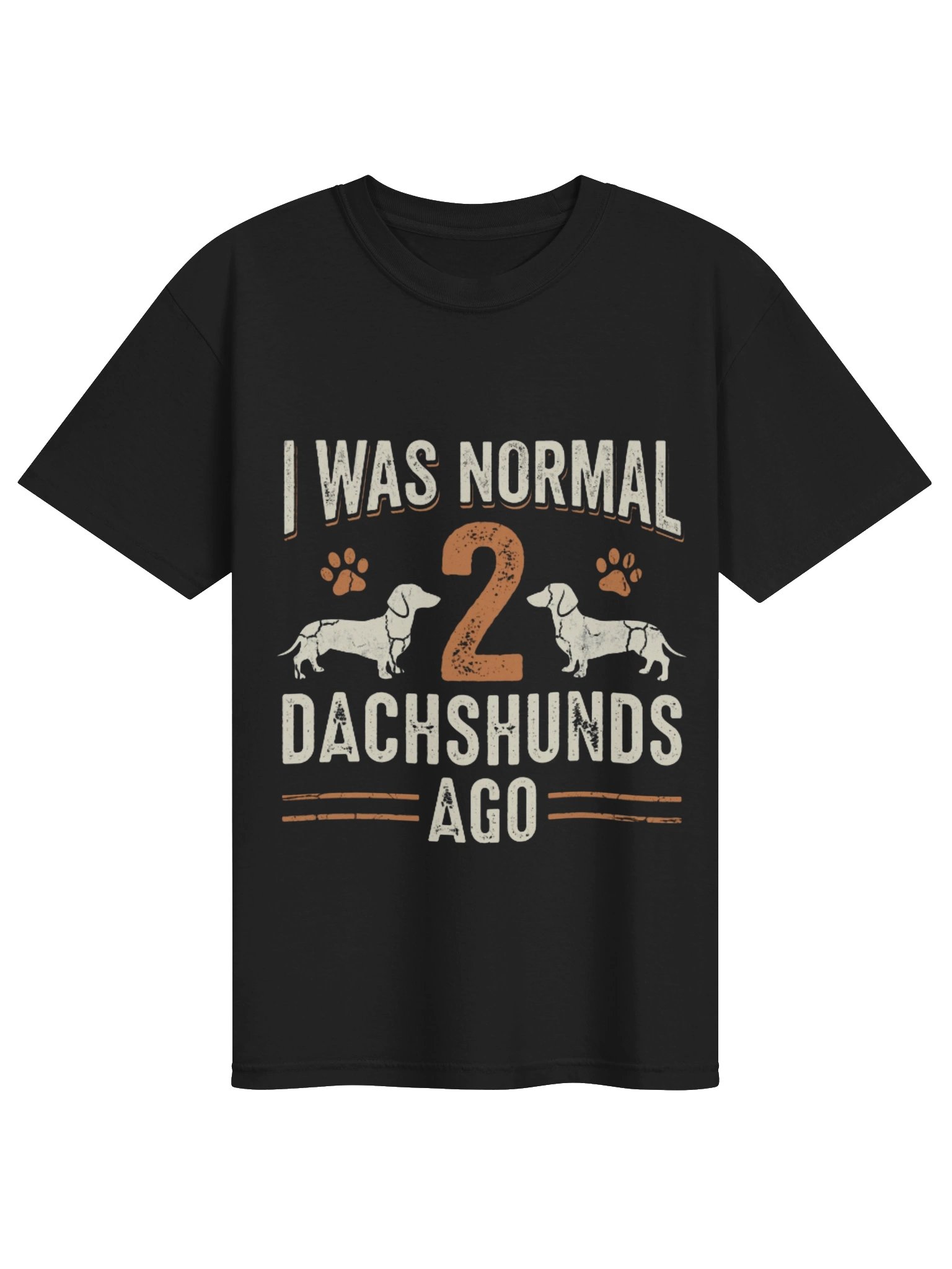 I Was Normal 2 Dachshunds Ago T-Shirt - Vintage Dog Dad & Mom Graphic Tee product image (5)