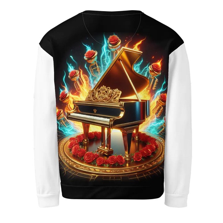 Flaming Grandeur Piano - Unisex Sweatshirt #24 product image (2)