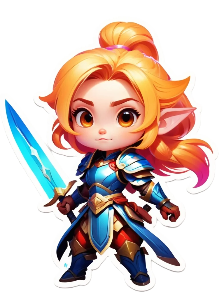 Chibi Warrior Set B - Pin Button Collection product image (1)