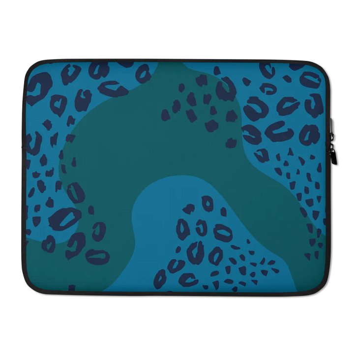 Teal Jaguar Laptop Sleeve product image (2)