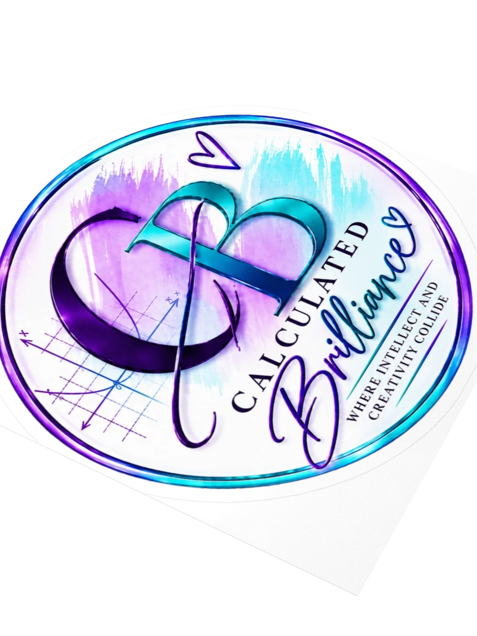 CB Signature Logo Sticker 3"x3" product image (3)