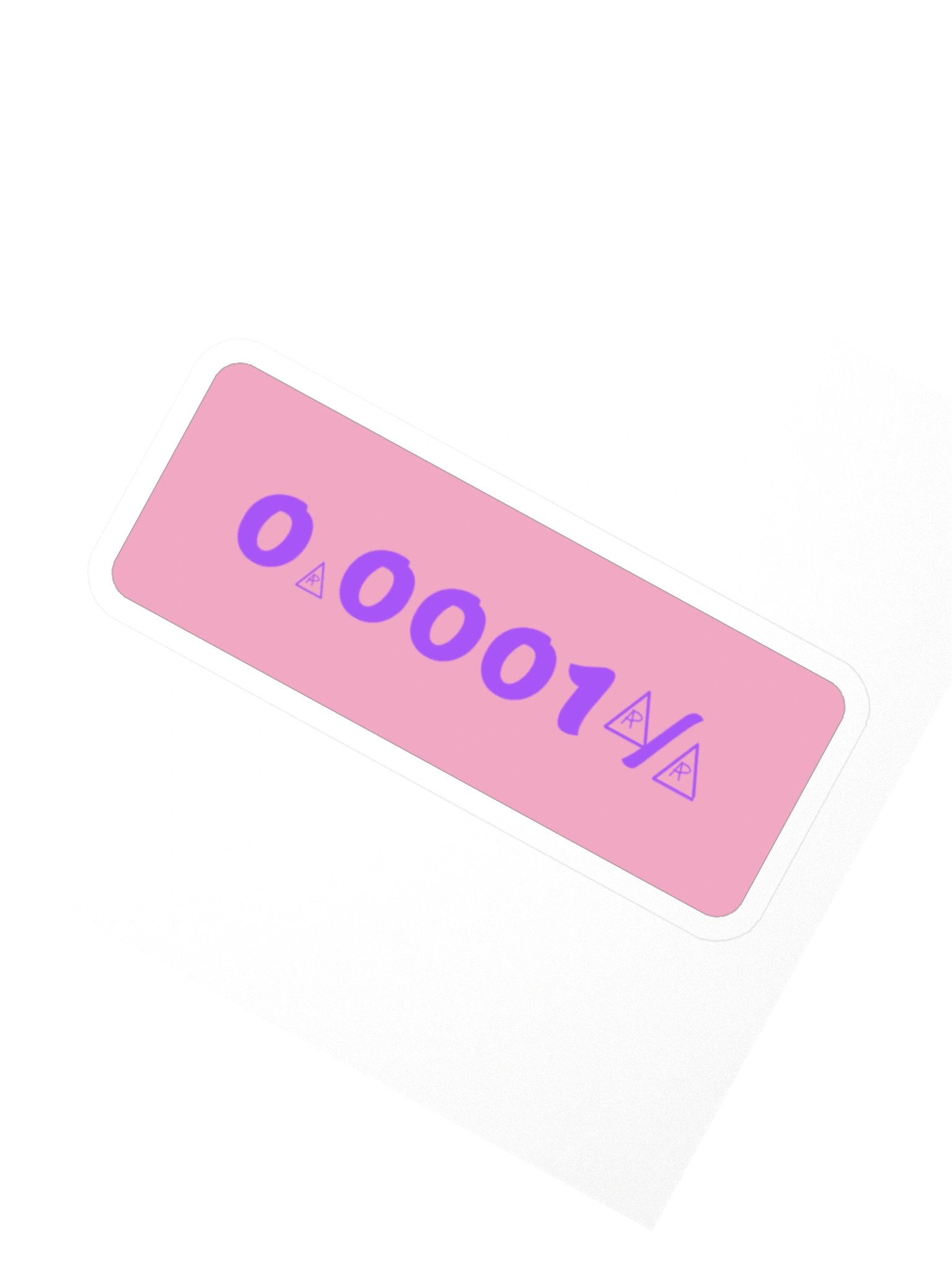 0.0001% A — Block Sticker product image (2)