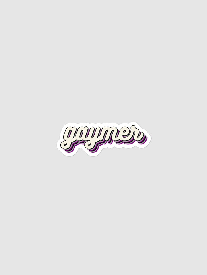 GAYMER STICKER - ASEXUAL PRIDE product image (1)