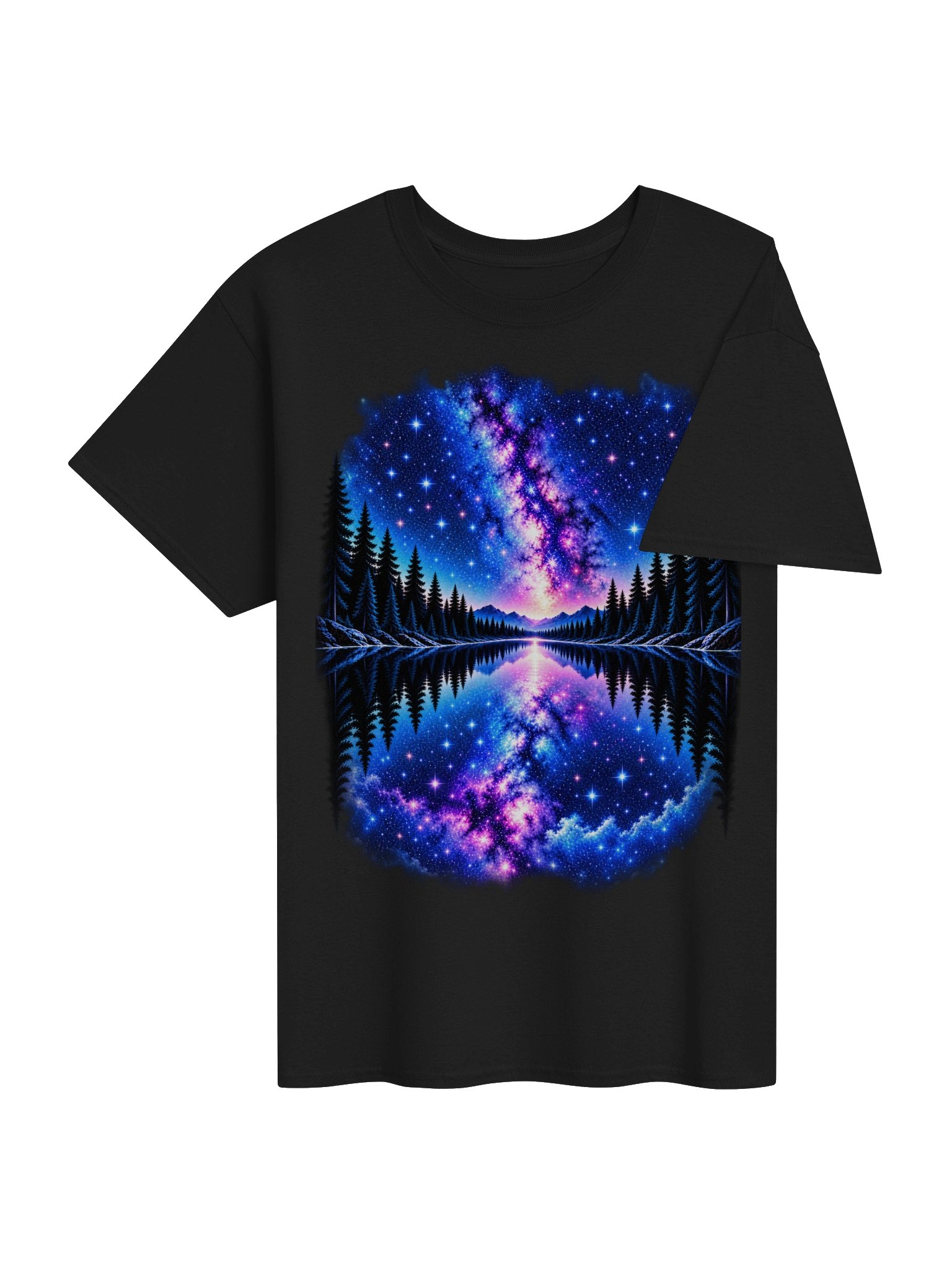 Midnight Lake — Milky Way Reflection Tee product image (4)