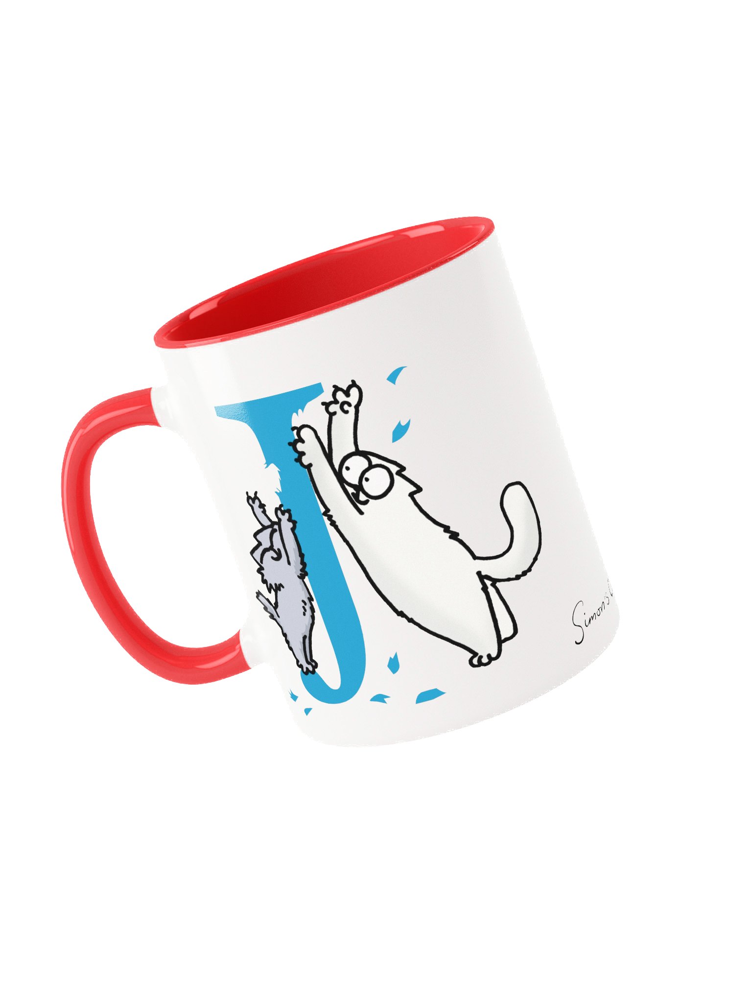 Cat Monogram Mug - J product image (3)