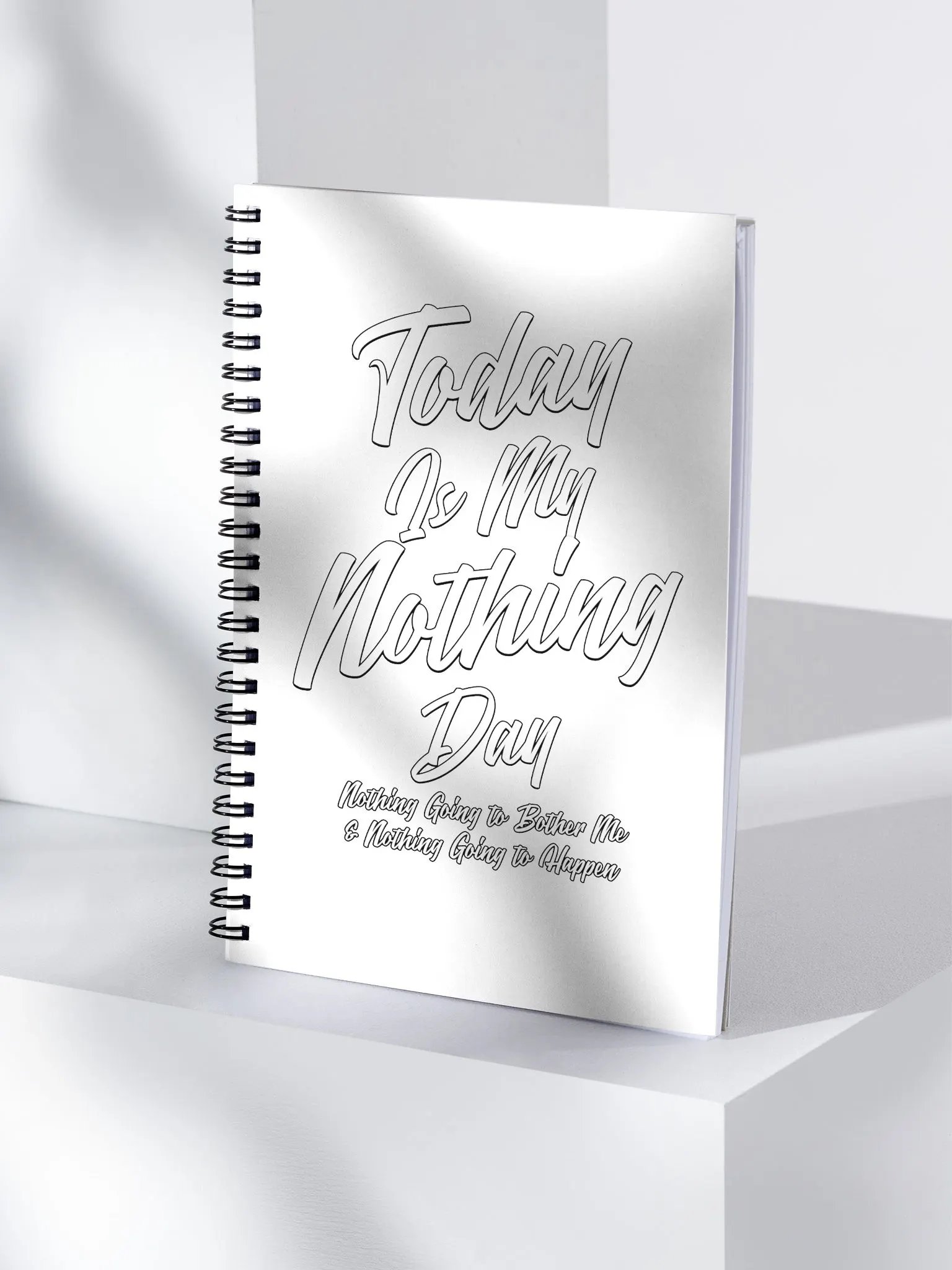 Today Is My Nothing Day Inspirational Spiral Notebook product image (3)