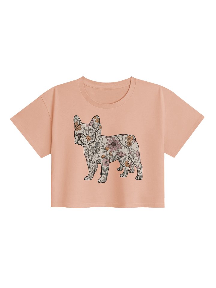El Dorado Atelier Crop Top (Limited Edition) - Floral French Bulldog Design product image (2)