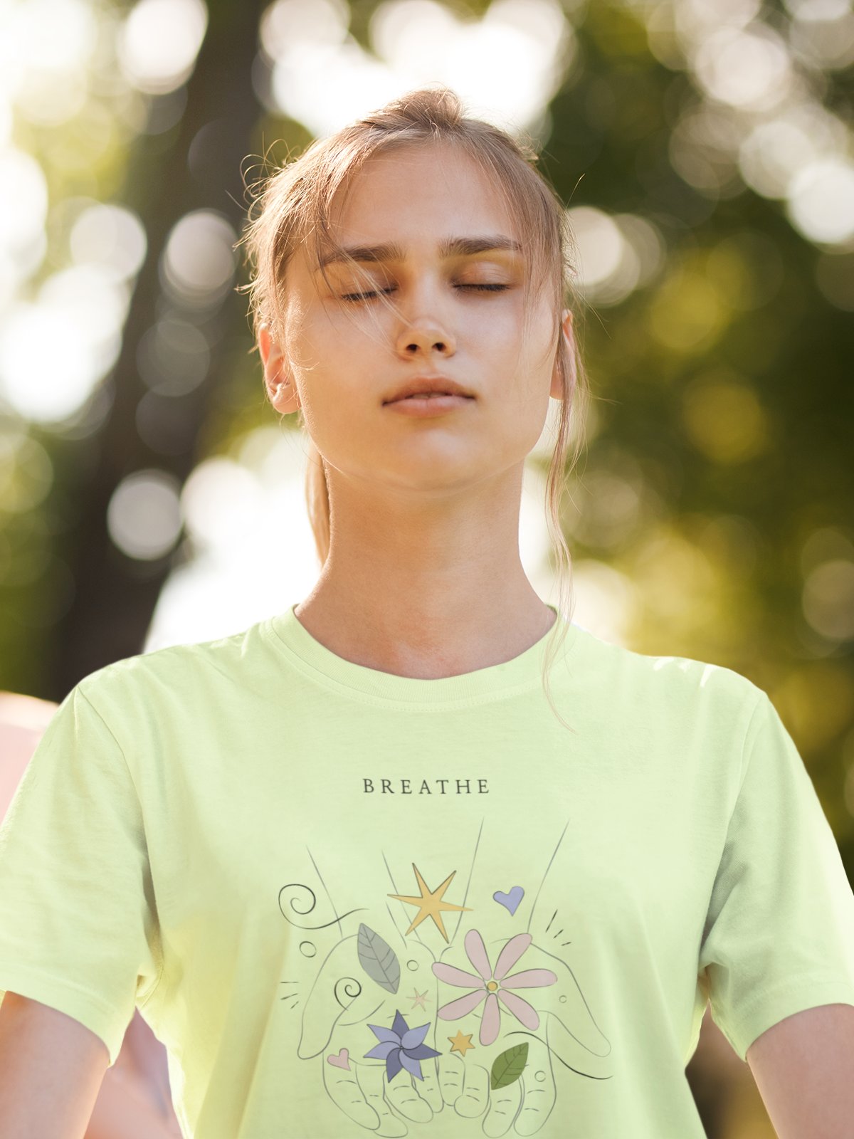 Breathe Yoga/ Meditation Women's Tee product image (1)