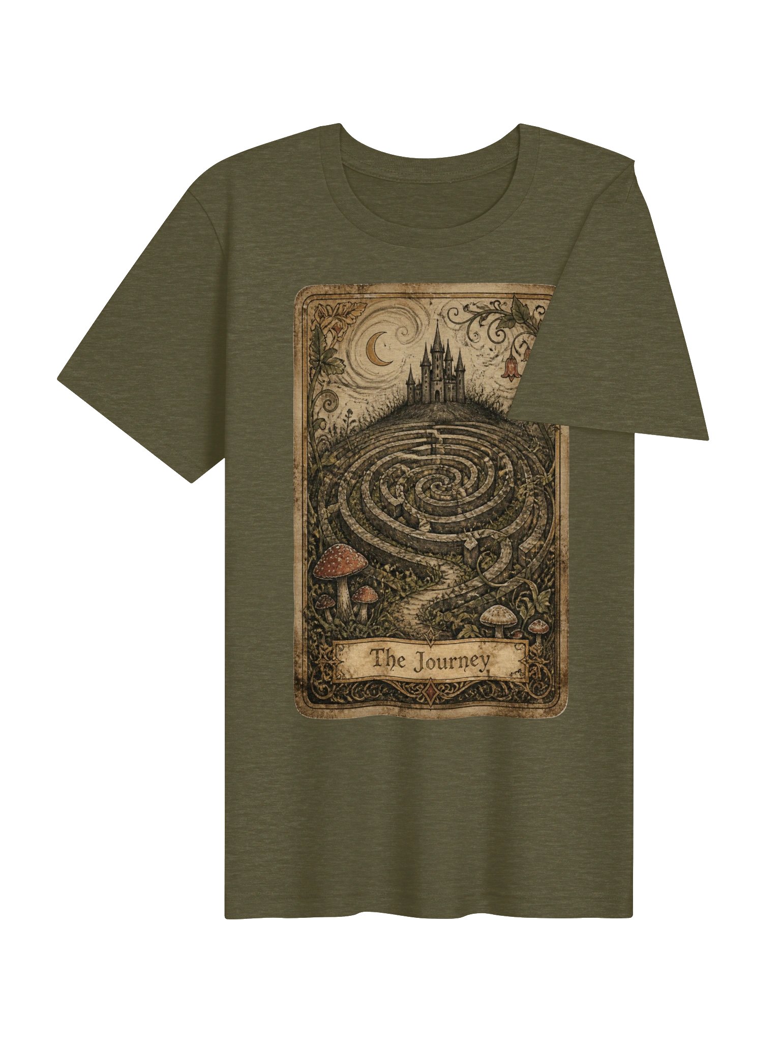 The Journey Tarot/Oracle Inspired Shirt, Labyrinth Dark Fantasy Tee product image (5)