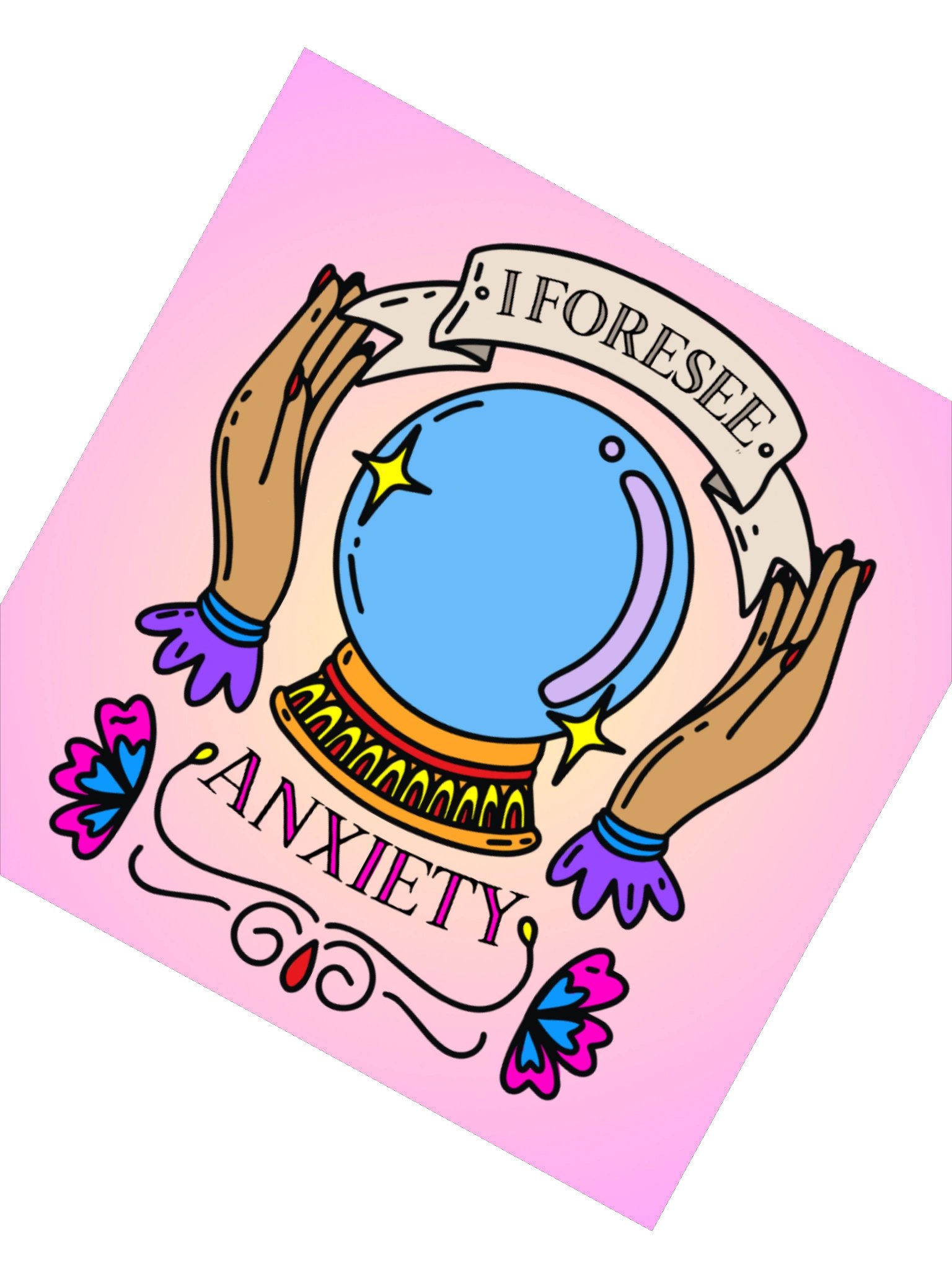 I Foresee Anxiety sticker product image (2)