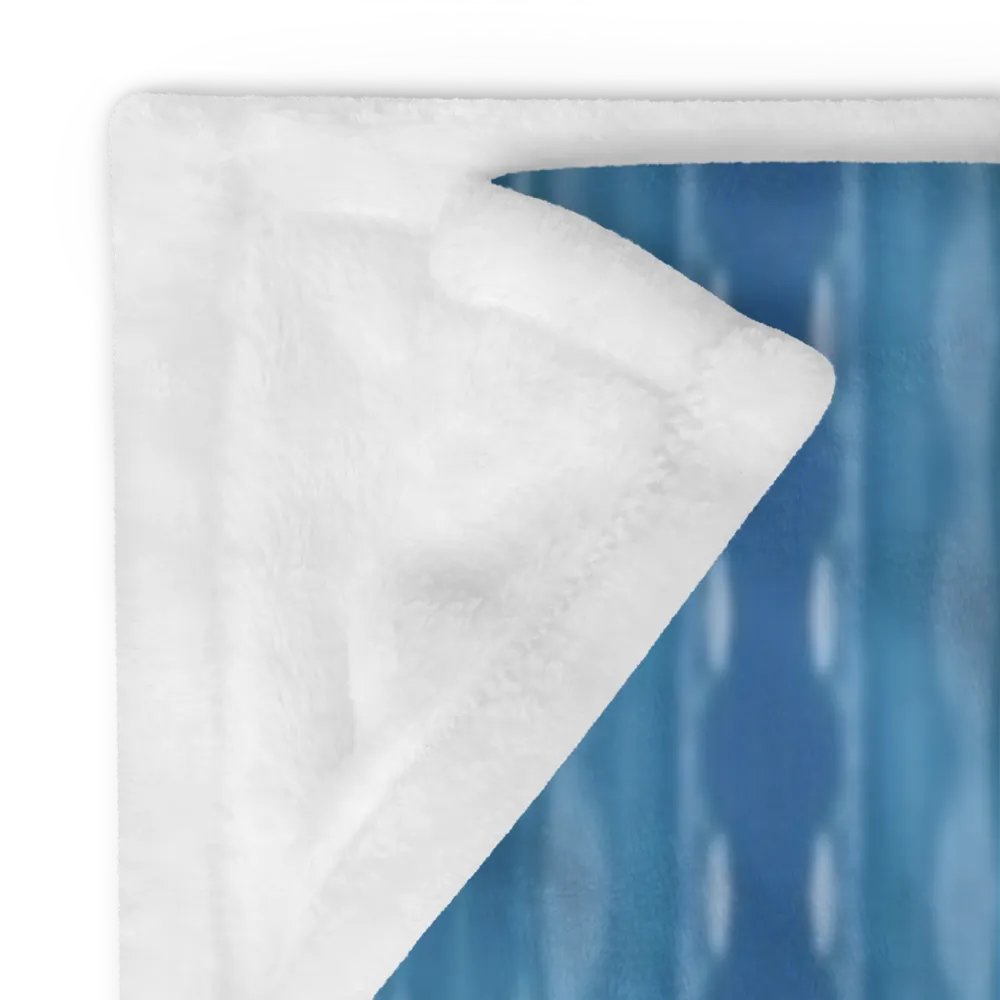 Ocean Blue Striped Throw Blanket product image (12)