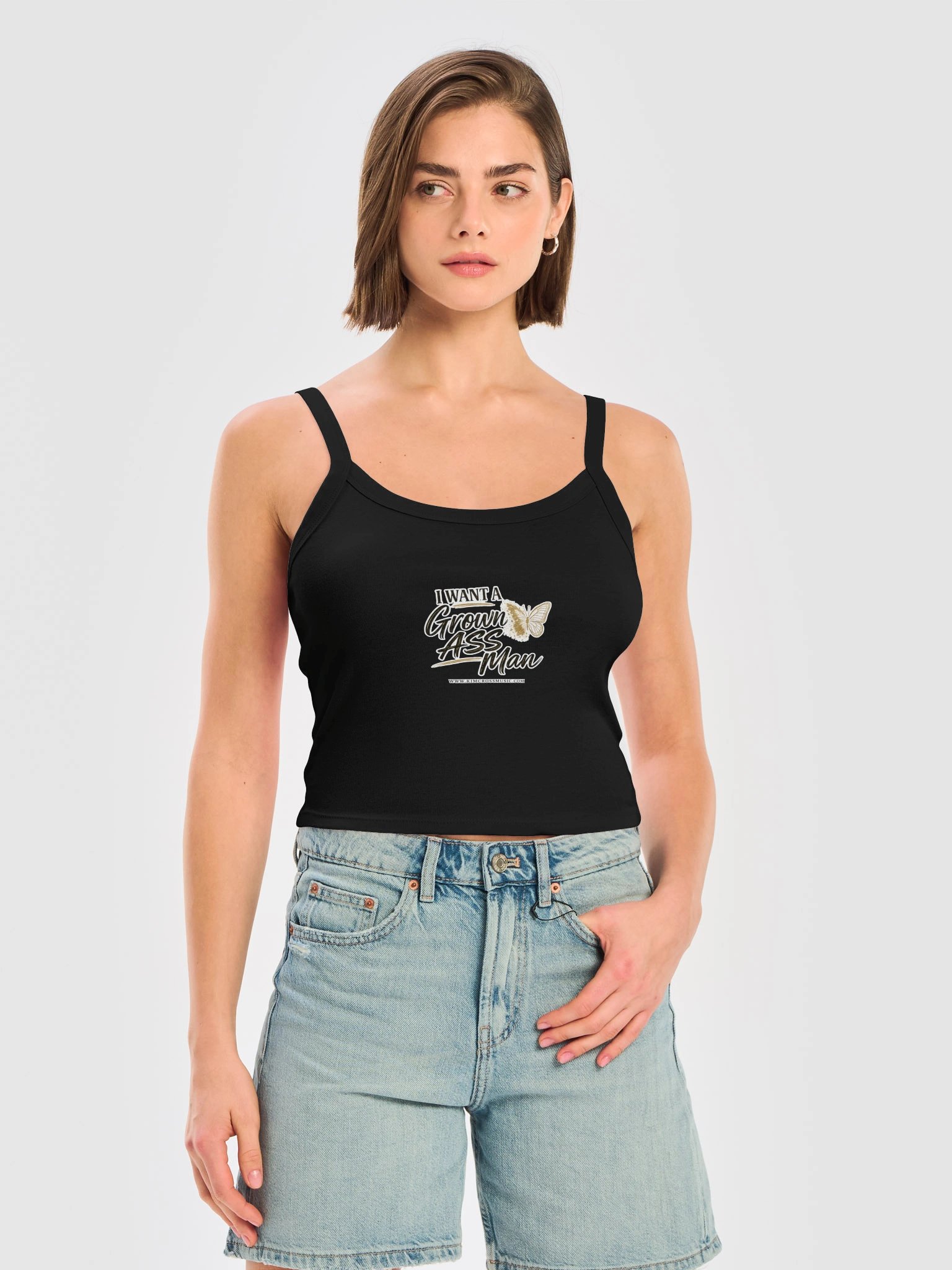 I Want a Grown Ass Man – Bella+Canvas Women's Micro-Rib Tank Top product image (2)