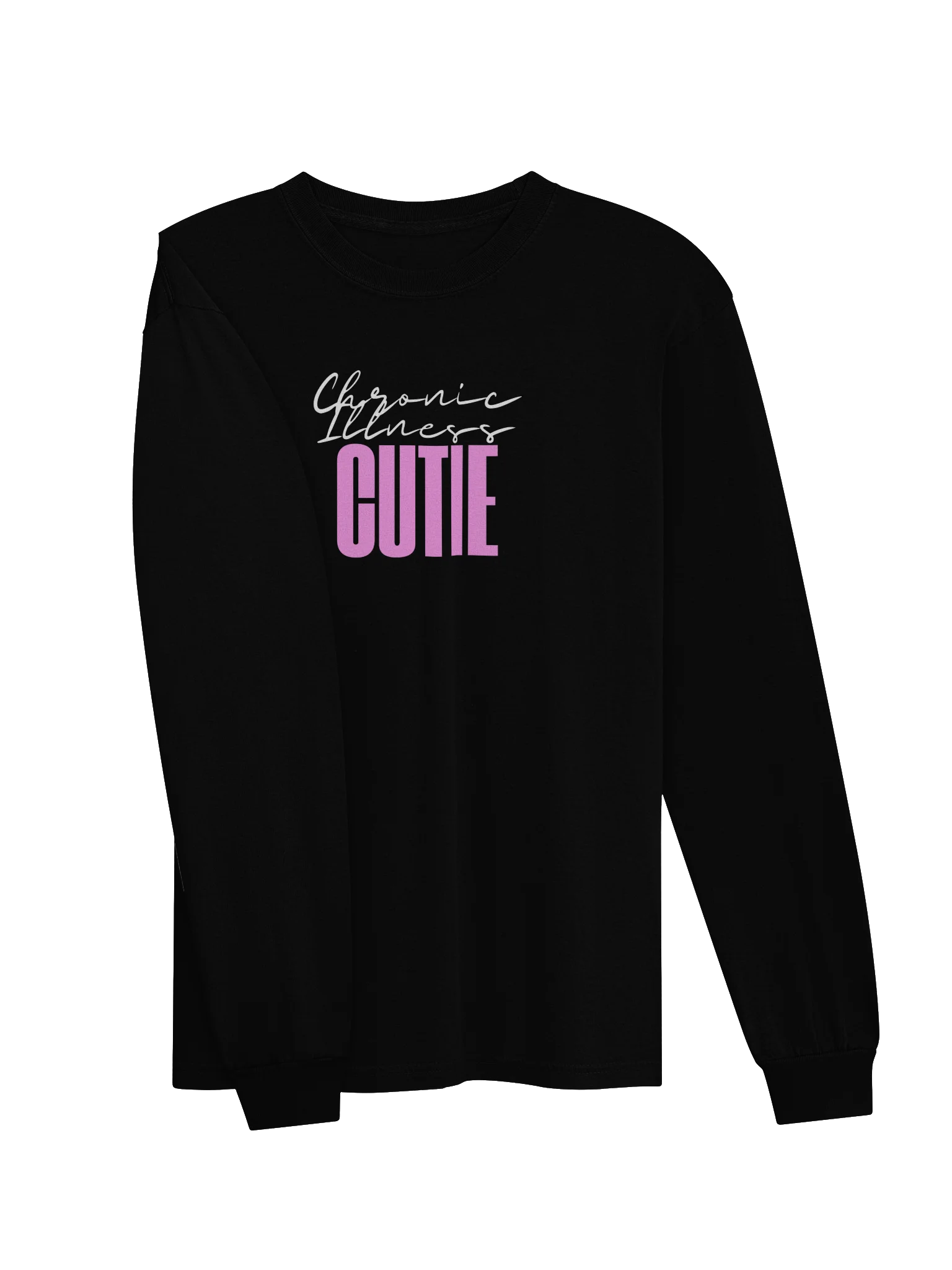 Chronic Illness Cutie (text only) long sleeve tee product image (3)