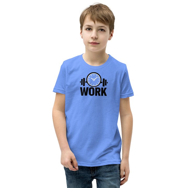 “WORK” Kids T-Shirt by HQ MAR – Bold Children’s Apparel That Sparks Confidence & Conversation product image (4)