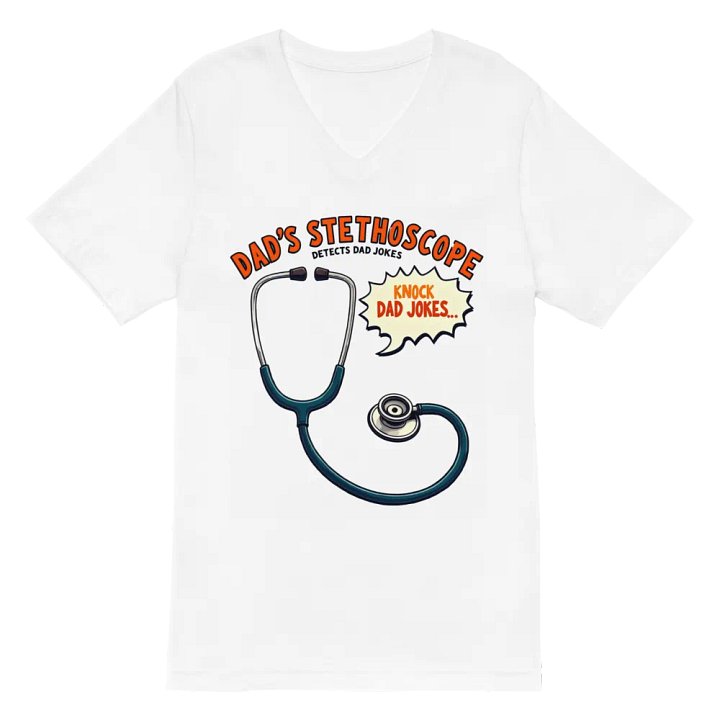 Dad's Stethoscope Humor v-neck Tee product image (2)