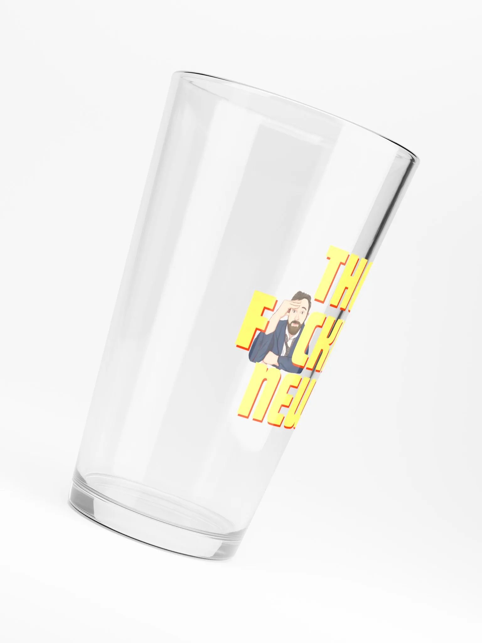 The F*ckin' News Kellerman Pint Glass product image (6)