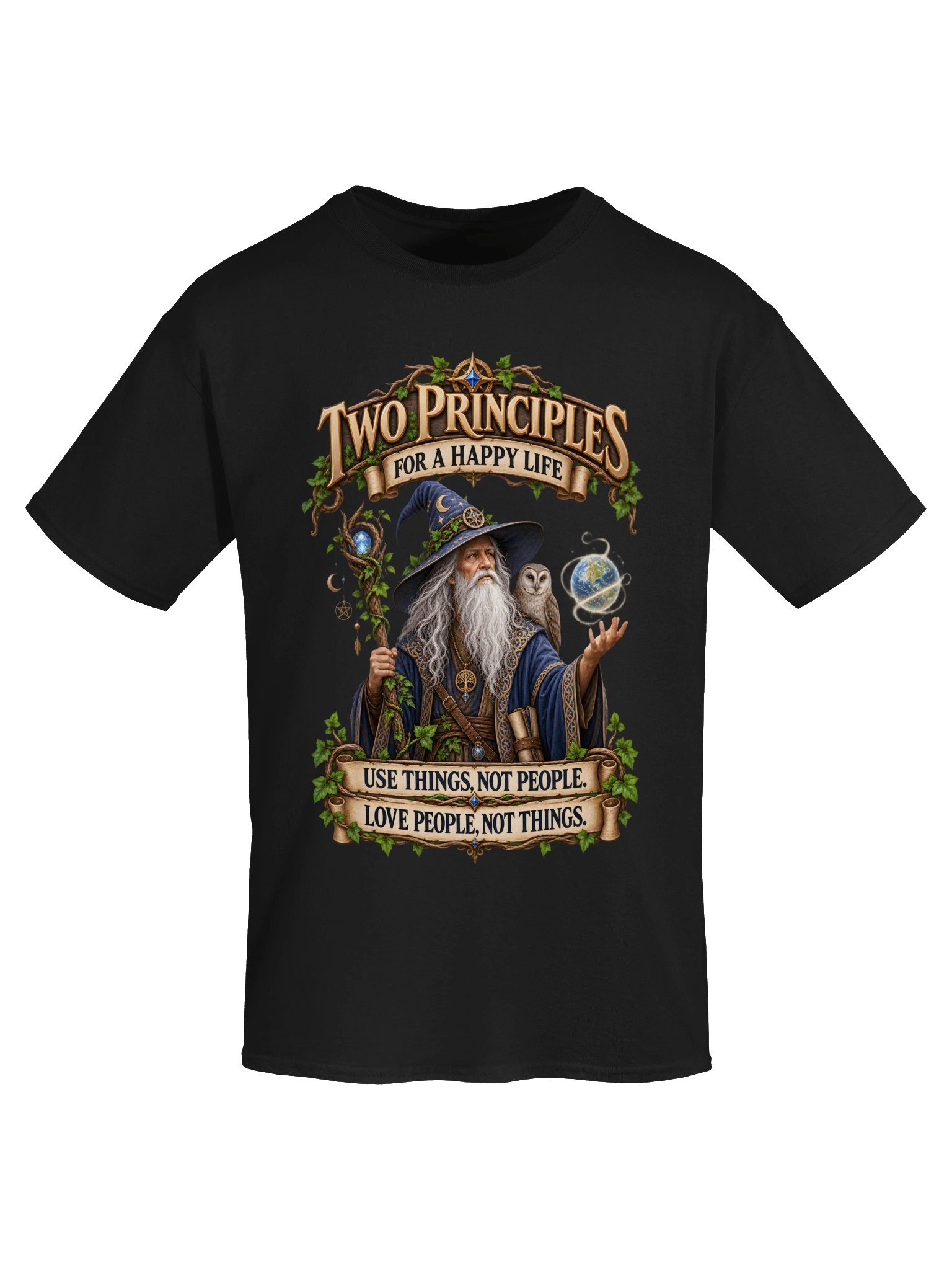Two Principles For a Happy Life Use Things Love People - Unisex Gildan Heavyweight 100% Cotton T-Shirt product image (51)