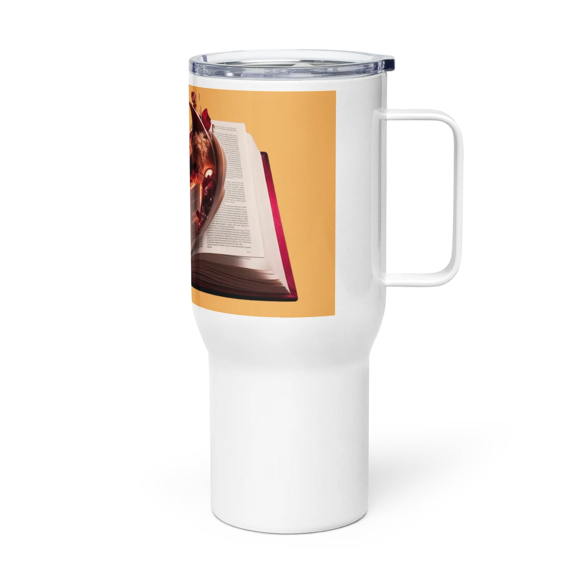 Novel Concepts Publishing – “Burning Pages” Romantasy Travel Mug product image (4)