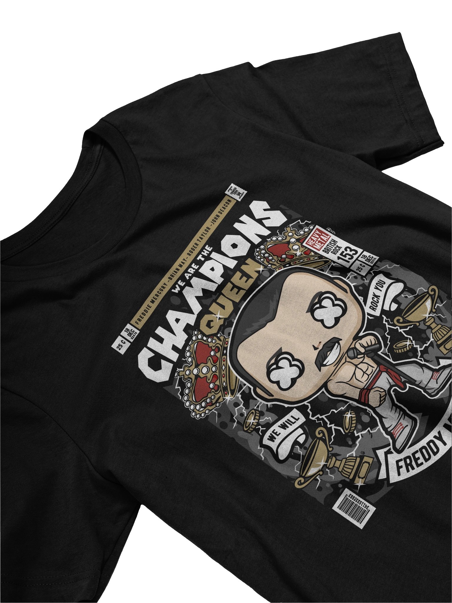 Champions Queen Heavy Metal T-Shirt product image (3)