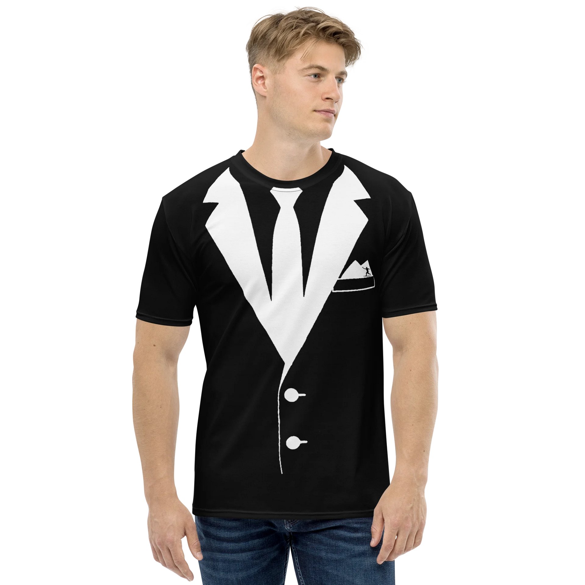 Fancy Lads Black Tux Tee product image (3)