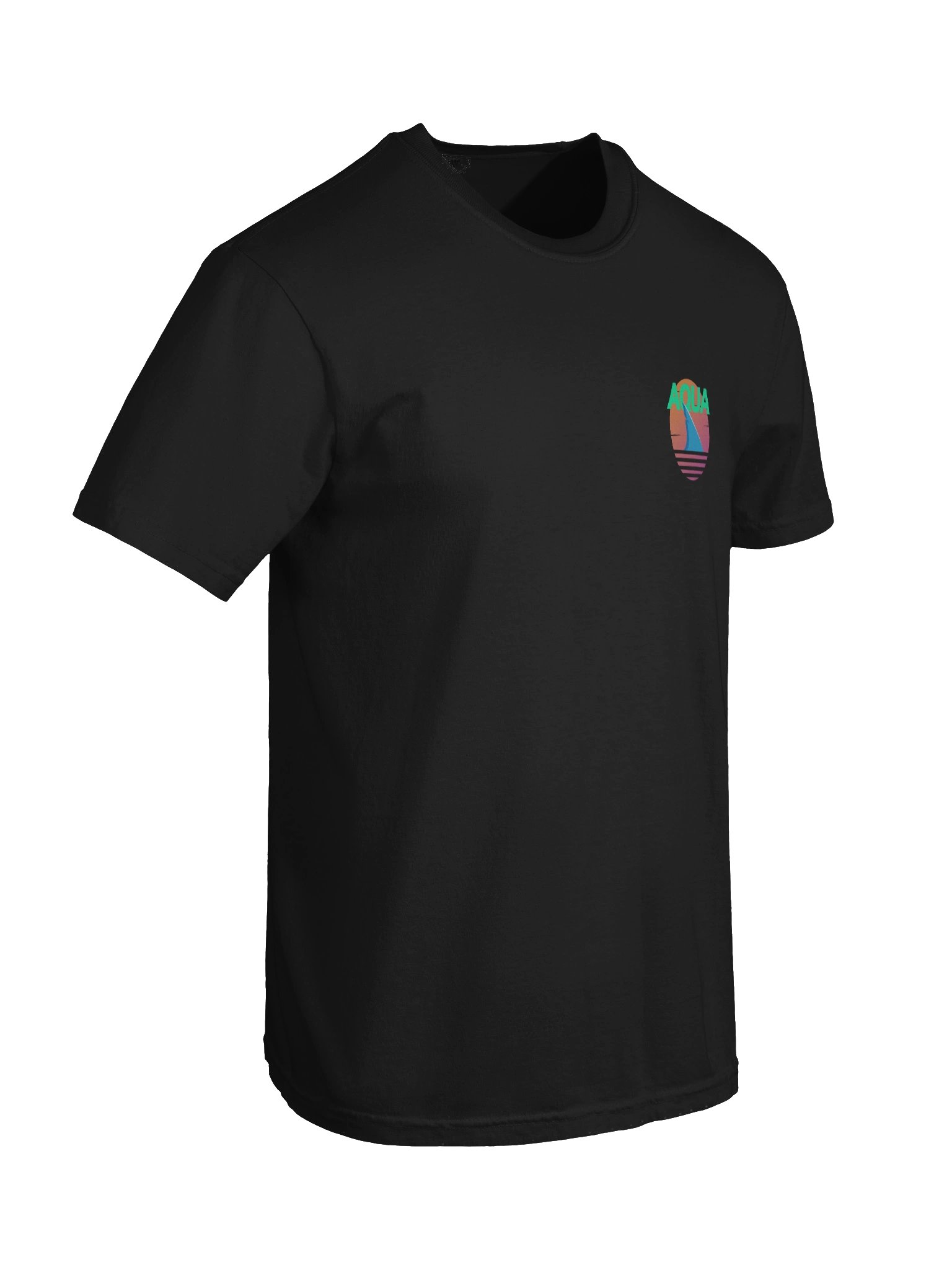 Aqua Shark Fin Sunset T-Shirt product image (43)