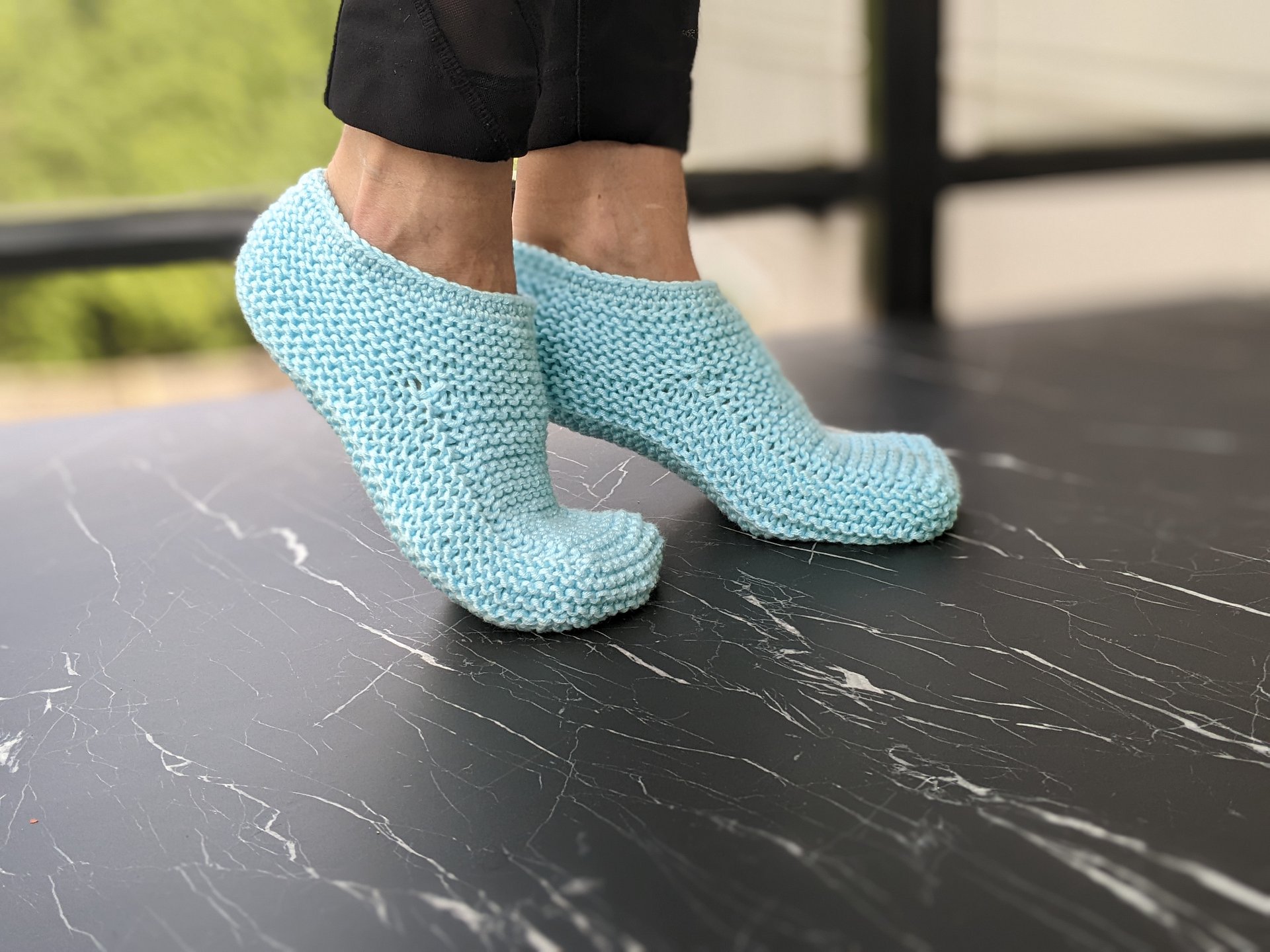 Cozy Knit House Slippers Pattern product image (5)