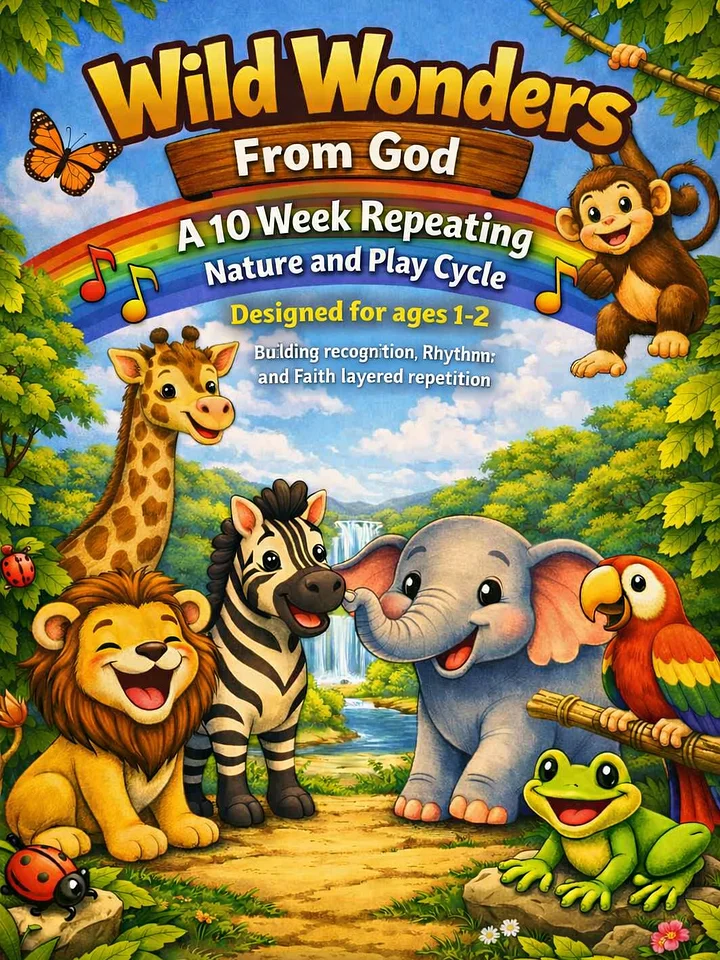 Wild Wonders From God: 10-Week Sensory and Faith Loops for Toddlers product image (1)