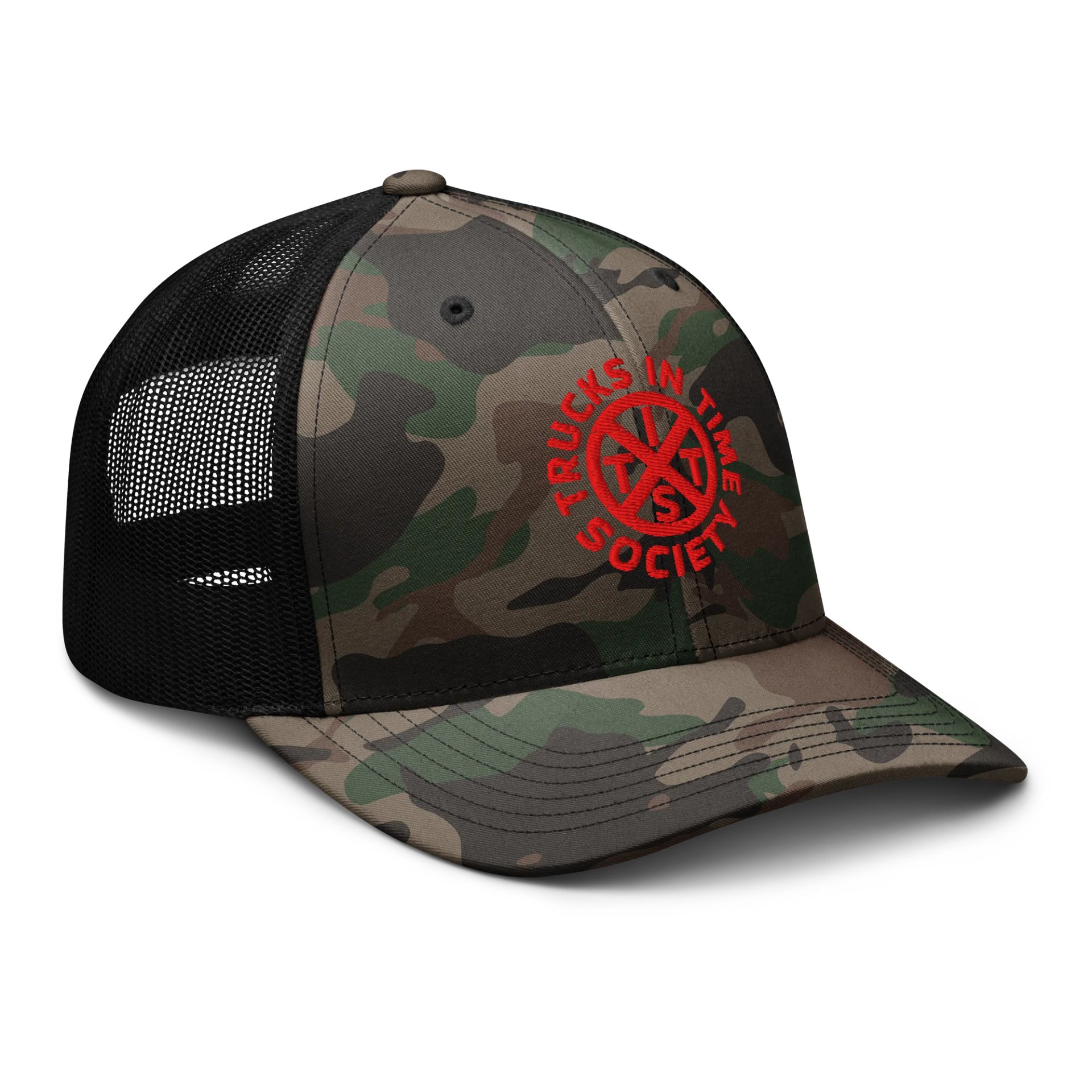 CROSSROADS RED Camo Trucker Hat product image (6)