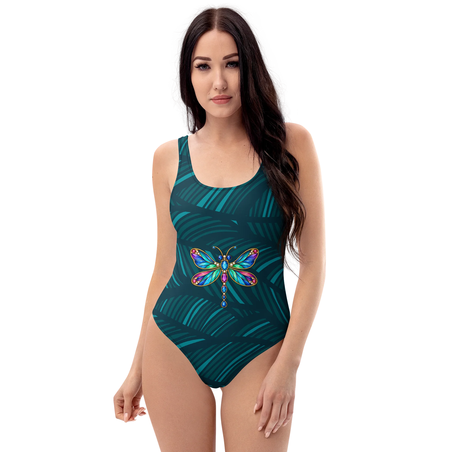 Jeweled Dragonfly Wave One-Piece Swimsuit product image (1)