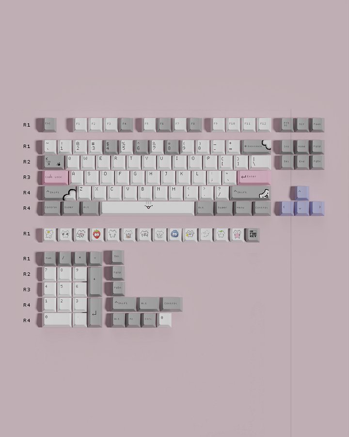 [PRE-ORDER] BasiilLeaf Round 2 Keycap Set product image (1)
