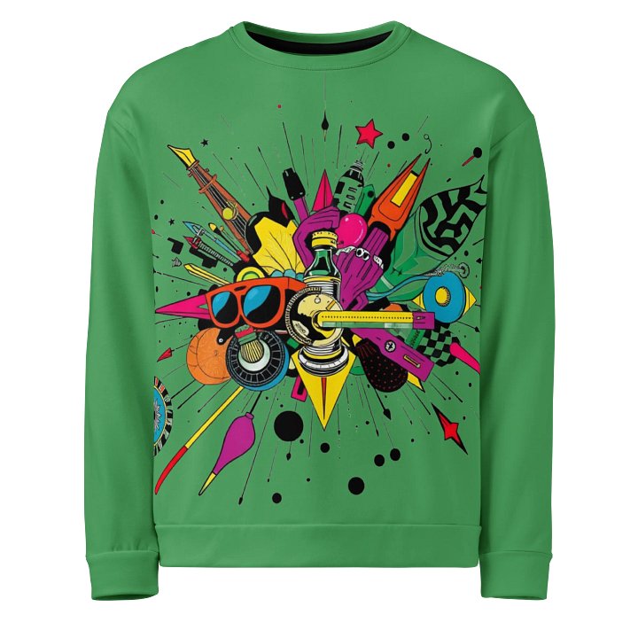 Explosive Geometric Chaos Unisex Sweatshirt product image (1)