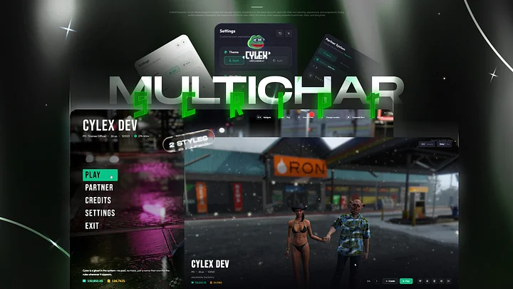 [QB / QBOX / ESX ] MULTICHARACTER V3 | Partner System, Scene Animations, Classic & Modern Theme product image (1)