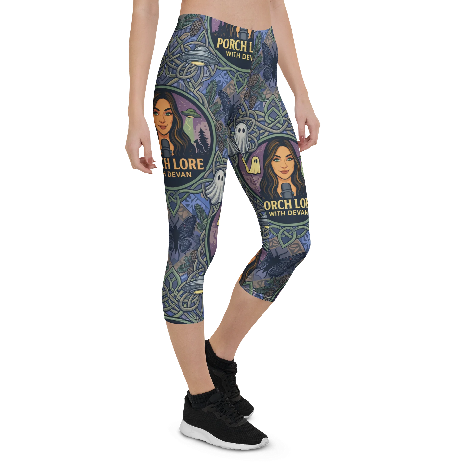 PORCH LORE DEVAN PERIWINKLE MOTH LEGGINGS product image (6)