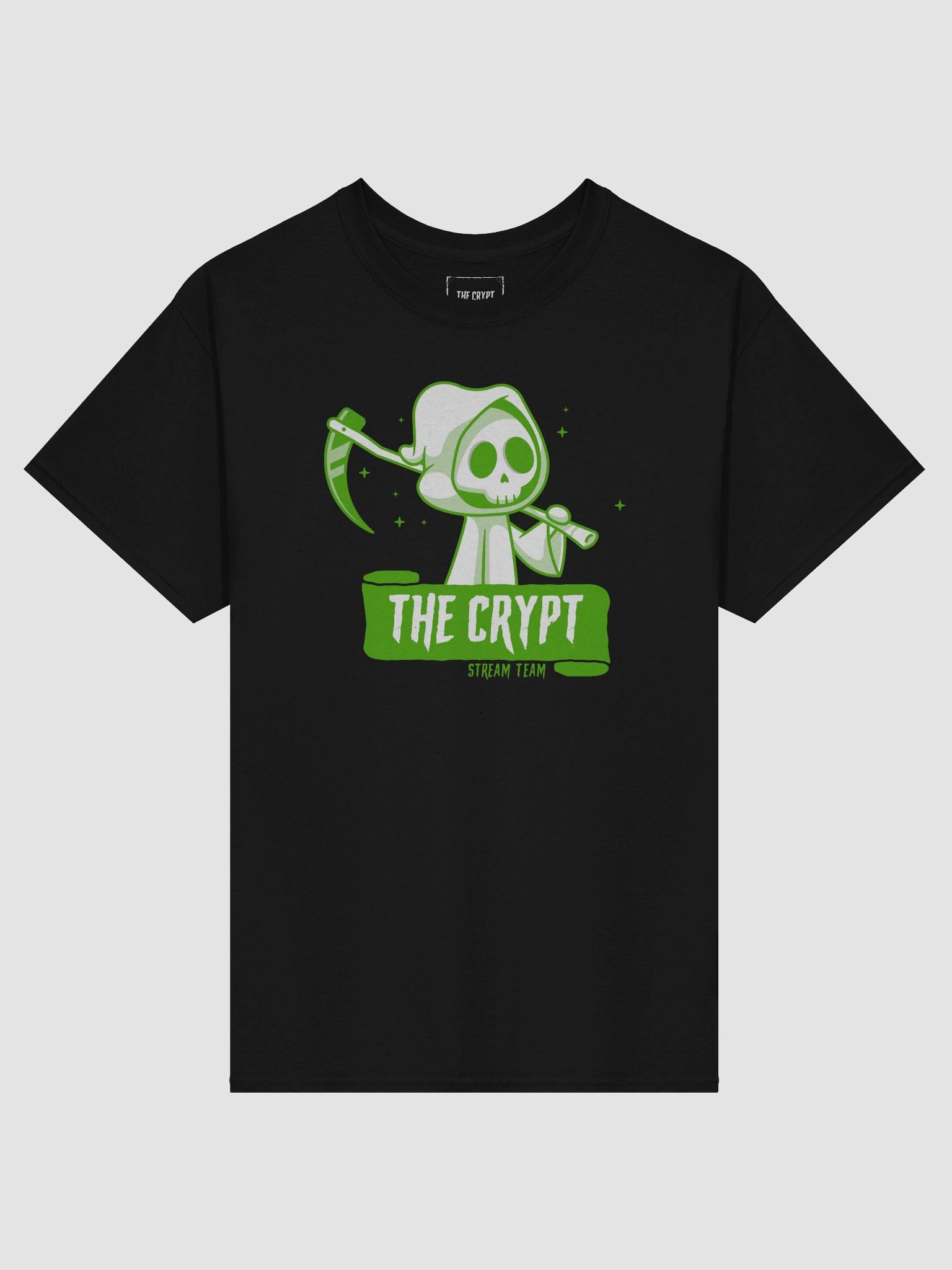 The Crypt Stream Team - Unisex Front Print Tee (lime) product image (1)