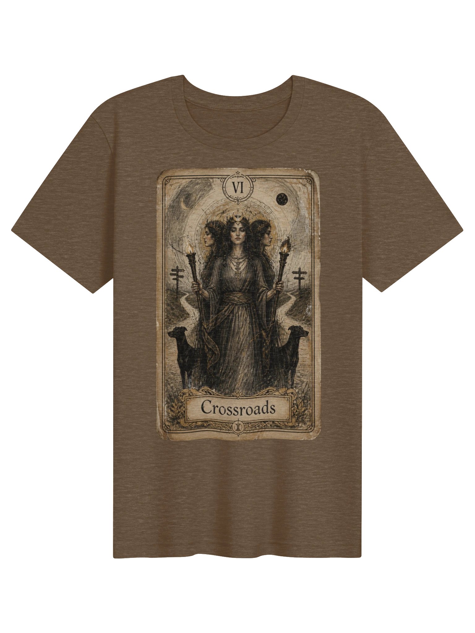 Hecate Crossroads Tarot Shirt Greek Mythology Tee product image (2)