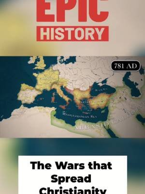 The Bible wasn't the only thing spreading Christianity — swords were doing a lot of the work. ⚔️ From Constantine to the Crusades, war and religion were always tangled together. Check out the full video at Epic History #epichistory #history #historytok #christianity #crusades #fyp #foryou #foryoupage #learnontiktok #historyfacts