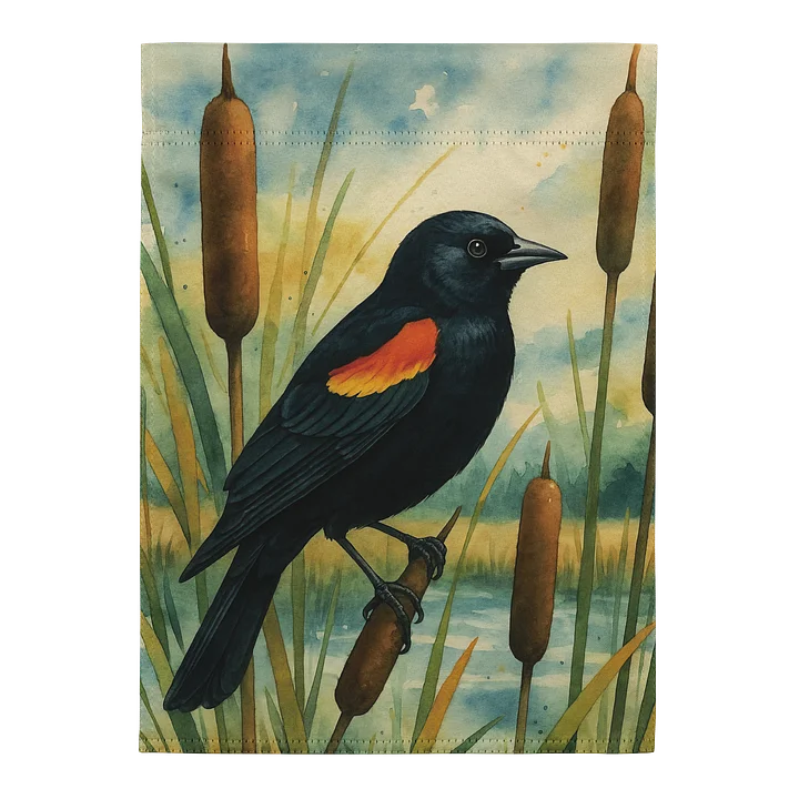 Red-Winged Blackbird Garden Flag product image (2)